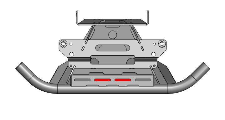 SEGWAY SUPER VILLAIN FRONT WINCH BUMPER - RAW FINISH